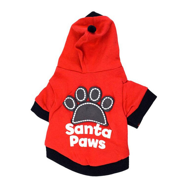 Santa Paws Cotton Hooded Jumper