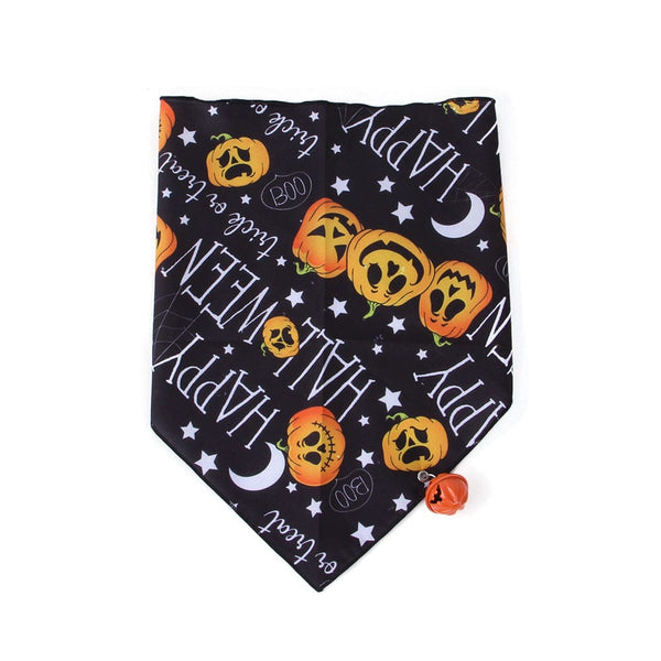 Pet Wiggles Accessories Black Pumpkin / One size Pet Halloween Bandana