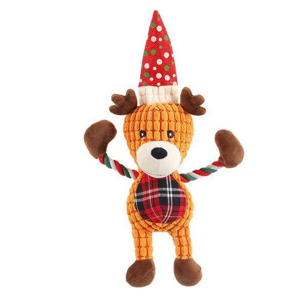 Pet Wiggles Accessories Christmas Deer Plush Toy