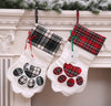 Dog Paw Christmas Stocking