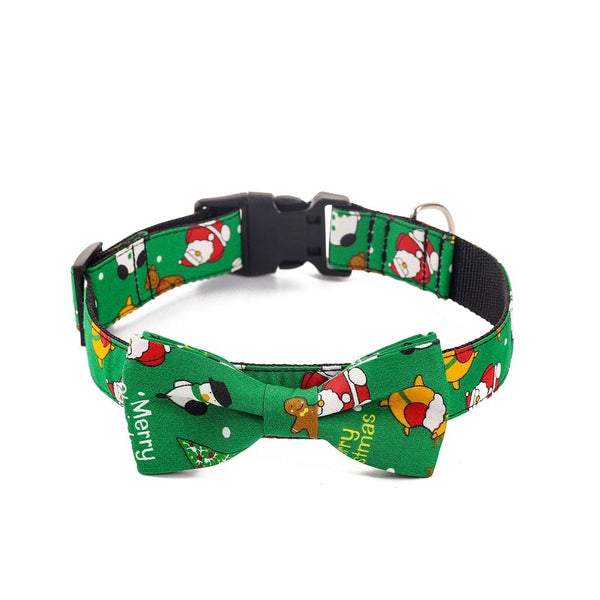 Pet Wiggles Accessories Green / Small 30-40cm Christmas Dog Collar