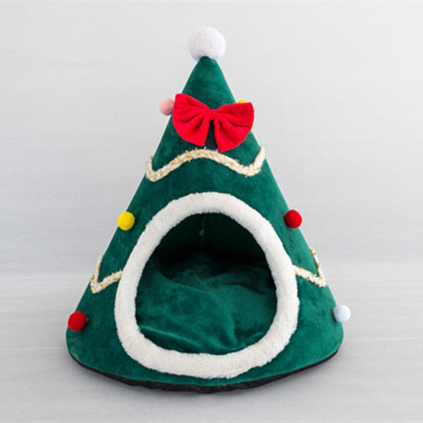 Pet Wiggles Accessories Green / Small Cosy Christmas Hat Nest