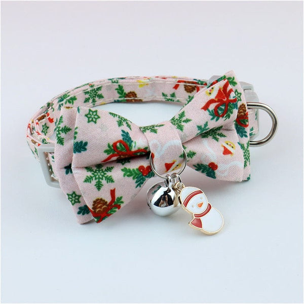Pet Wiggles Accessories Holly / One size Christmas Series Bow Collar