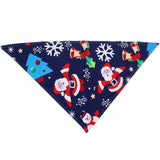 Pet Wiggles Accessories Navy Blue Santa Paws Dog Bandana