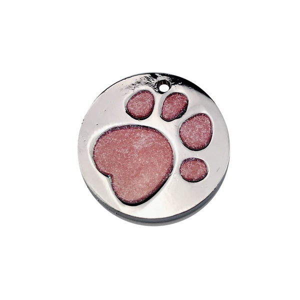 Pet Wiggles Accessories Pink / 25MM Paw Tag