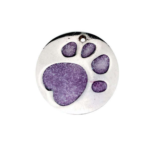 Pet Wiggles Accessories Purple / 25MM Paw Tag