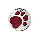 Pet Wiggles Accessories Red / 25MM Paw Tag