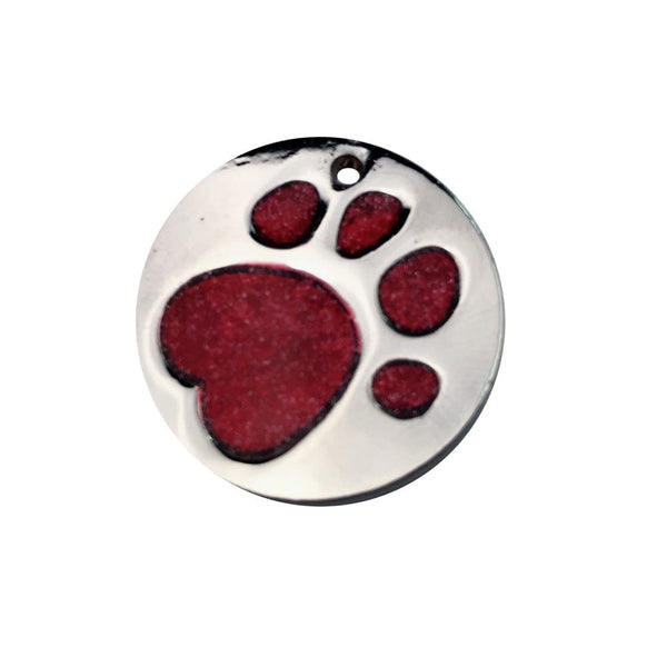 Pet Wiggles Accessories Red / 25MM Paw Tag