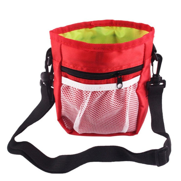 Pet Wiggles Accessories Red Drawstring Treat Pouch