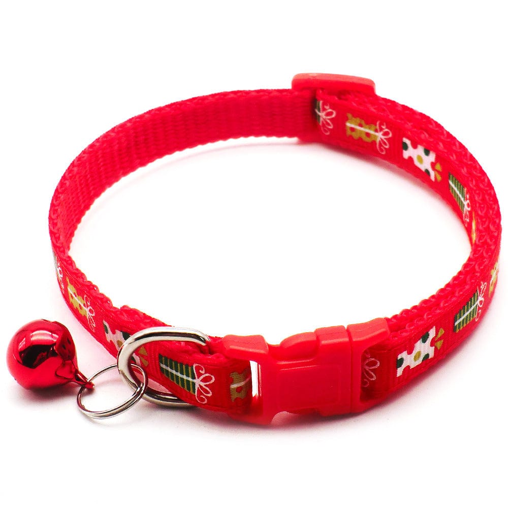 Pet Wiggles Accessories Red Present Santa Festive Collar