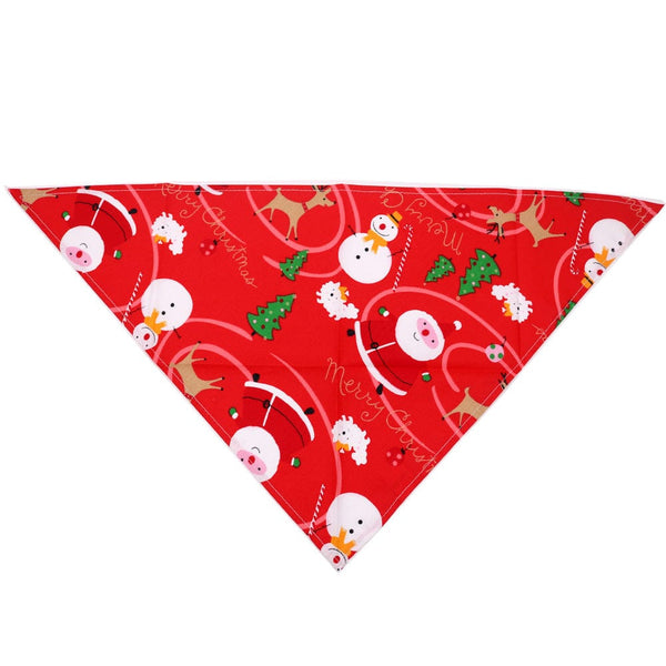 Pet Wiggles Accessories Red Santa Paws Dog Bandana