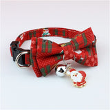 Pet Wiggles Accessories Santa / One size Christmas Series Bow Collar