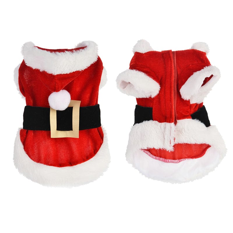 Pet Wiggles Accessories XS Santa Paws Dog Outfit