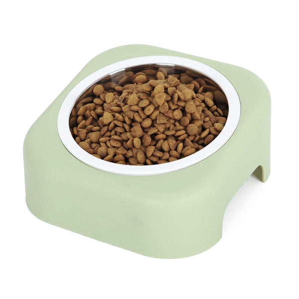 Pet Wiggles Bowls Green Pet Stainless Steel Cat Bowl