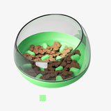 Pet Wiggles Bowls Green Slow Feed Space Capsule Bowl