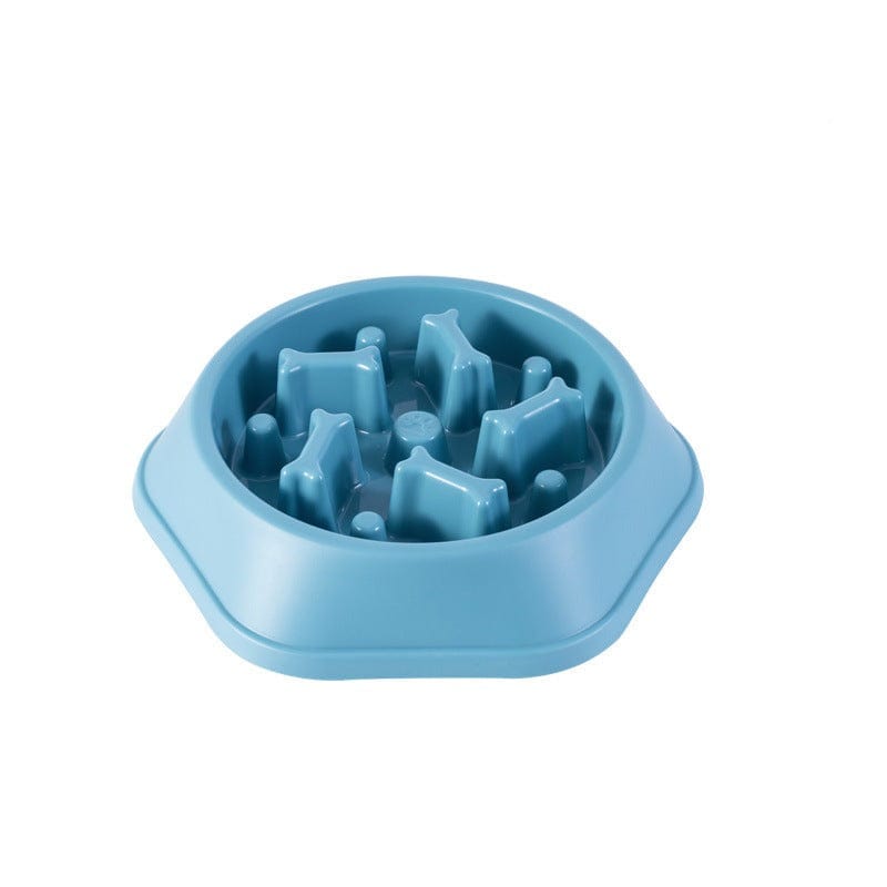 Pet Wiggles Bowls Light blue Slow Feeding Bowl