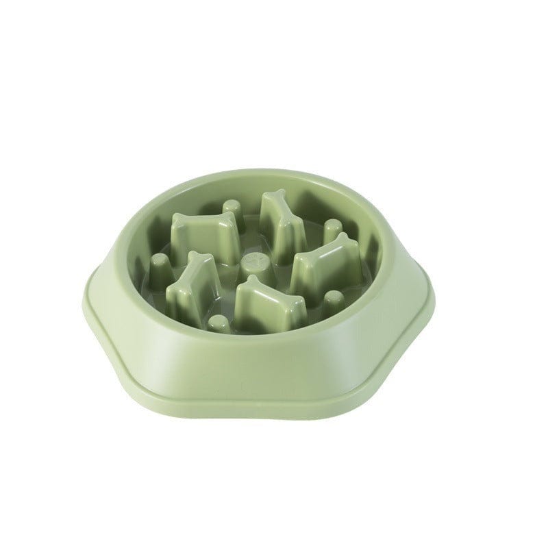 Pet Wiggles Bowls Light green Slow Feeding Bowl