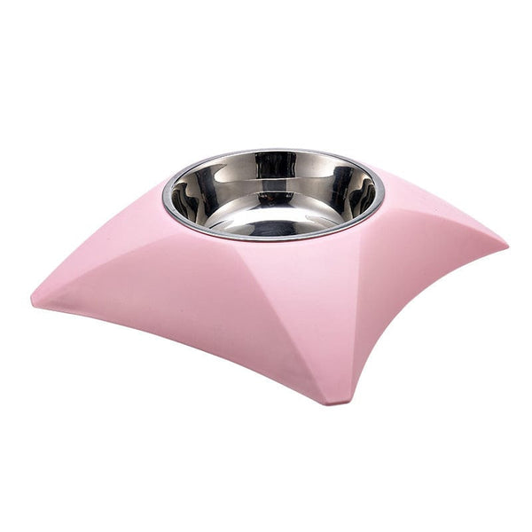 Pet Wiggles Bowls Pink Cat Bowl