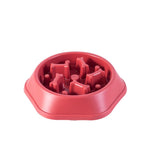 Pet Wiggles Bowls Red Slow Feeding Bowl