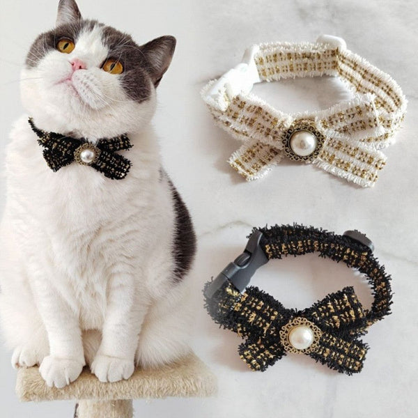 Pet Wiggles Cat Collars Cat Bow Tie