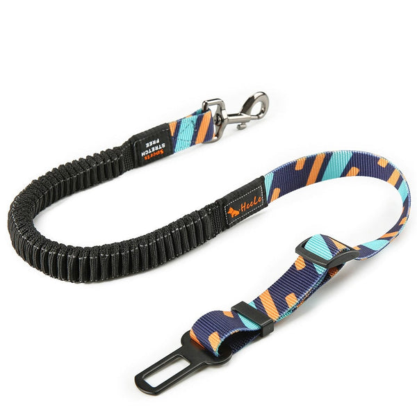 Pet Wiggles Dog Accessories Blue & Orange Drive Safe Pet Seatbelt