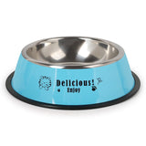 Pet Wiggles Dog Bowls Blue / XS Stainless Steel Bowl