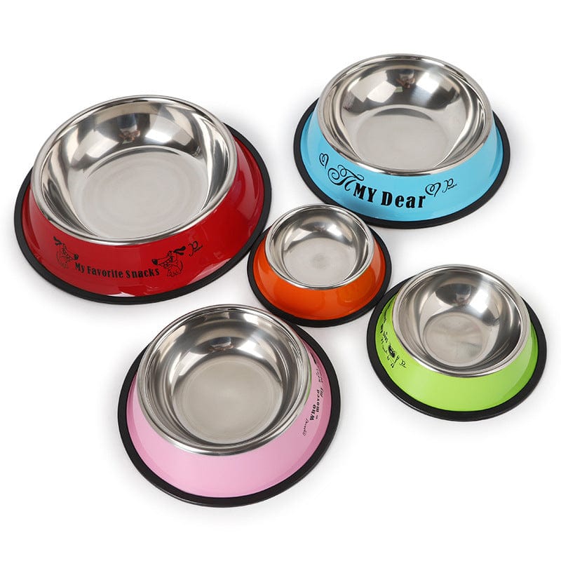 Pet Wiggles Dog Bowls Stainless Steel Bowl