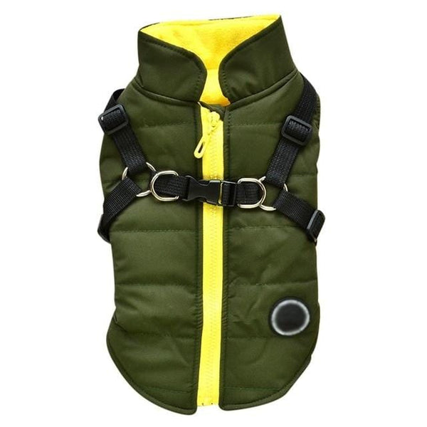 Pet Wiggles Dog Coats Green / XS Cosy Zipper Jacket