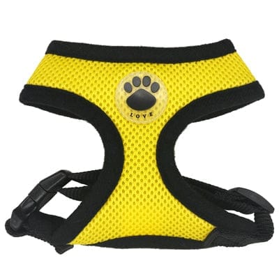 Pet Wiggles Dog Collars Yellow / XS Breathable Mesh Dog Harness