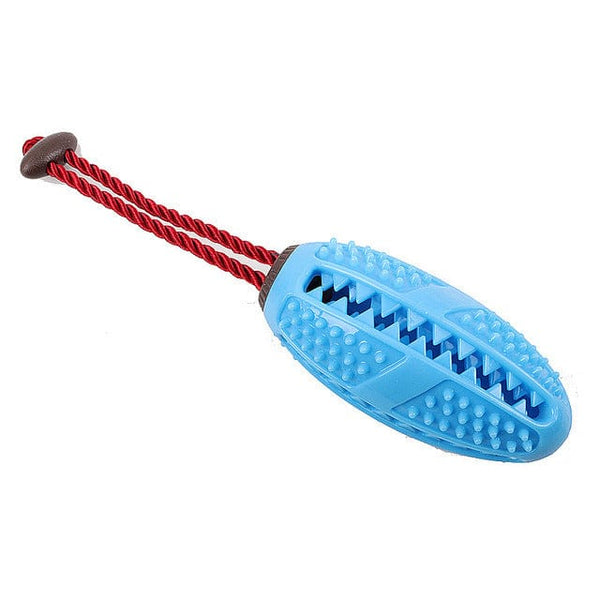Pet Wiggles Dog Toys Blue Dog Chewing Toothbrush Toy