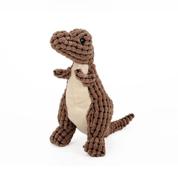 Pet Wiggles Dog Toys Light Brown / 14cm Dinosaur Plush Toy