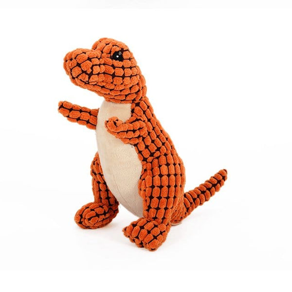 Pet Wiggles Dog Toys Orange / 14cm Dinosaur Plush Toy