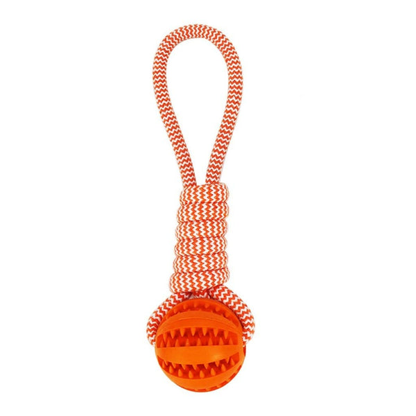 Pet Wiggles Dog Toys Orange Durable Rope Molar Toy