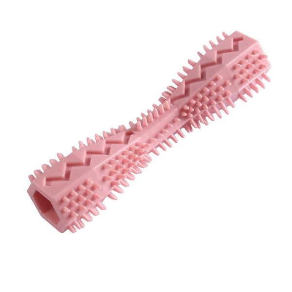 Pet Wiggles Dog Toys Pink Dog Chew Toy Toothbrush