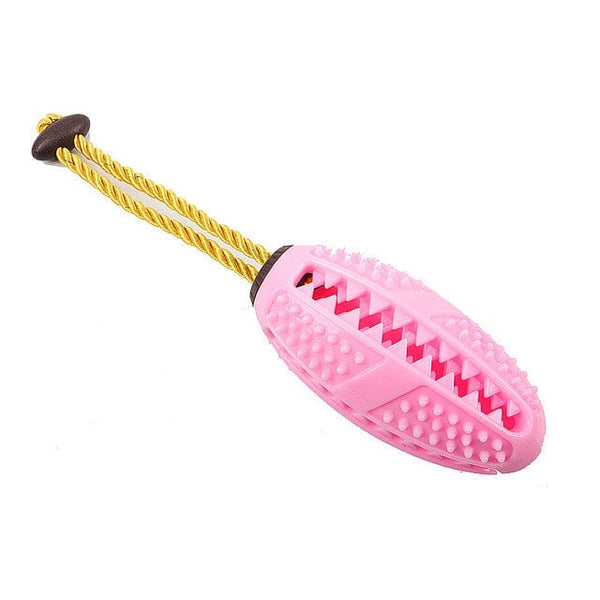 Pet Wiggles Dog Toys Pink Dog Chewing Toothbrush Toy