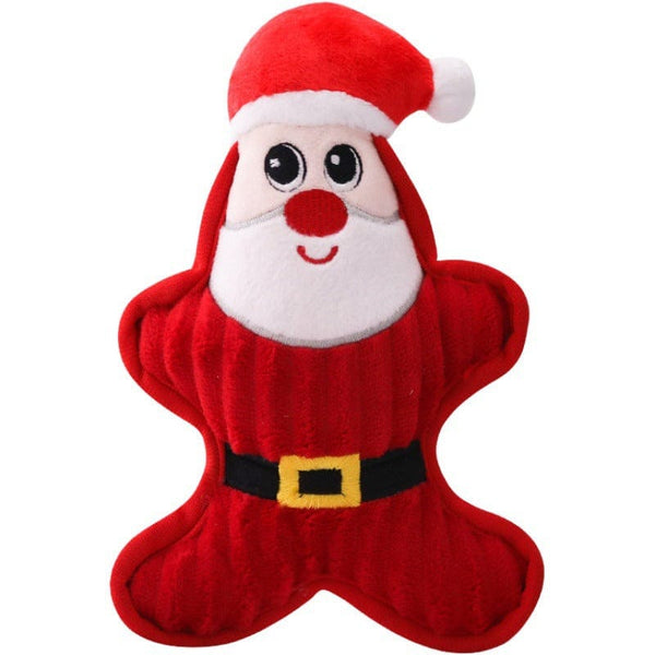 Pet Wiggles Dog Toys Santa Bite Resistant Festive Toy