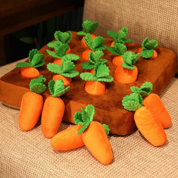 Pet Wiggles Dog Toys Sniff 'n' Find Carrot Farm Toy