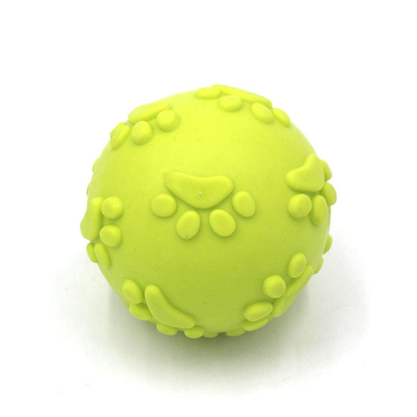 Pet Wiggles Dog Toys Yellow Bite Proof Dog Ball