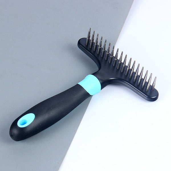Pet Wiggles Grooming and Health Blue Furry Friend Pet Comb Brush