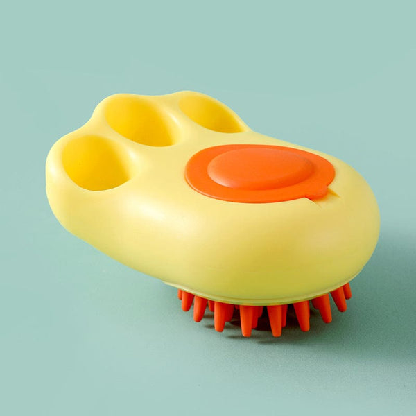 Pet Wiggles Grooming and Health Yellow Pet Brush